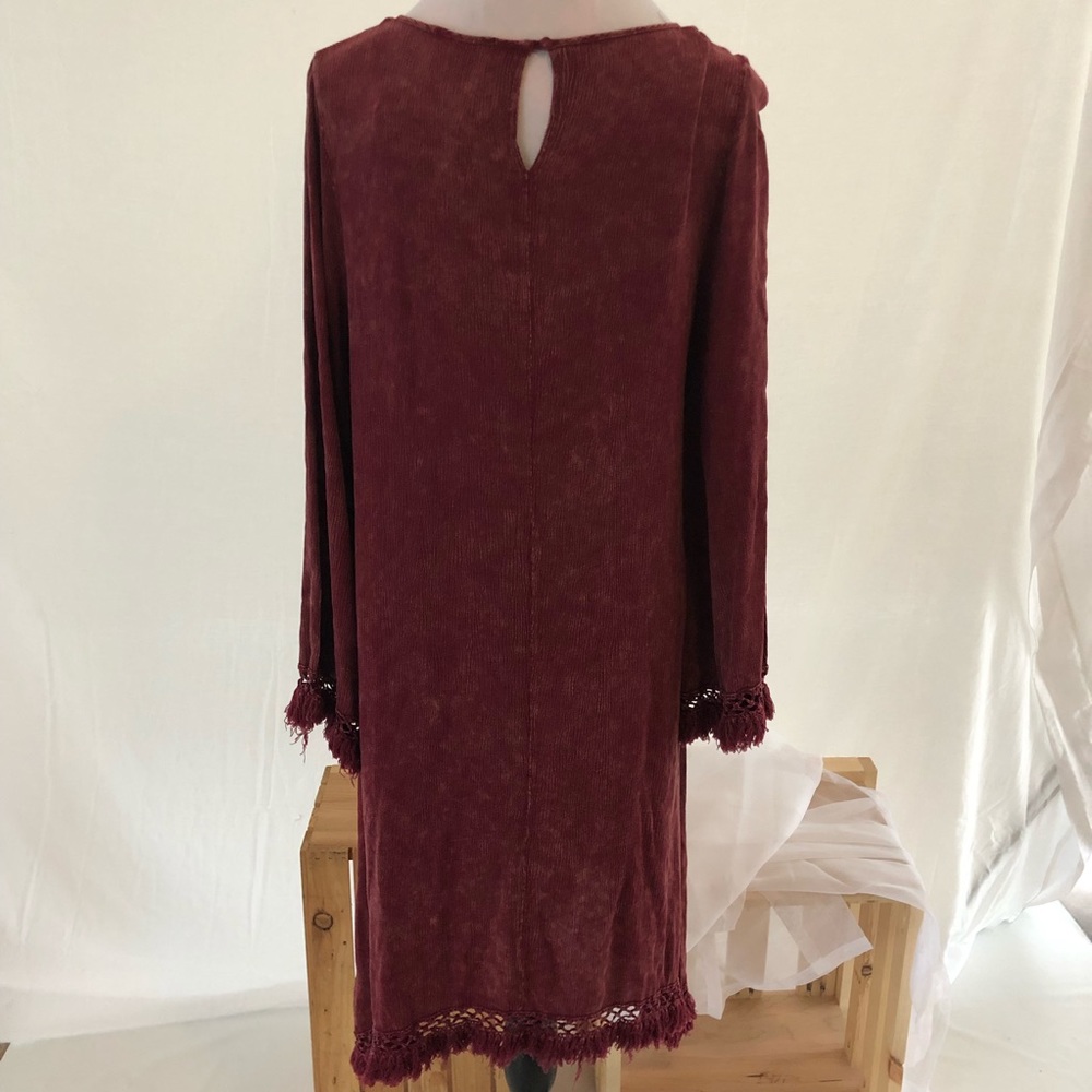 NEW Large Love Resort Wear Fringe Trim Dress - Picture 4 of 7